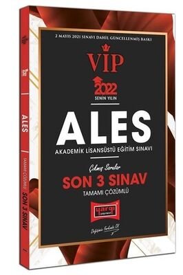 2022 ALES VIP Tamami Çözümlü Son 3 Sinav Çikmis Sorular - 1