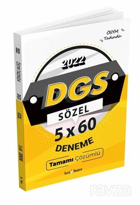 2022 DGS Sözel 5x60 Deneme Tamamı Çözümlü - 1