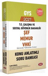 2022 GYS Çalışma ve Sosyal Güvenlik Bakanlığı Şef, Memur Ve Vhki Görevde Yükselme Sınavı (Gys) Konu - Data Yayınları