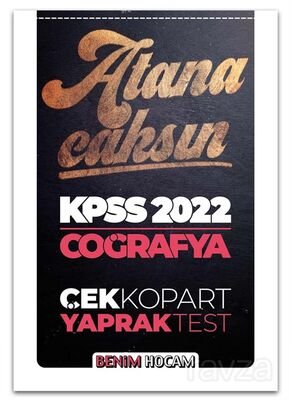 2022 KPSS Coğrafya Çek Kopart Yaprak Test - 1