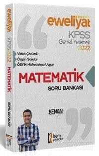 2022 KPSS Evveliyat Lisans Genel Yetenek Matematik Video Çözümlü Soru Bankası - 1