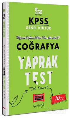 2022 KPSS Lisans Genel Kültür Coğrafya Yaprak Test - 1