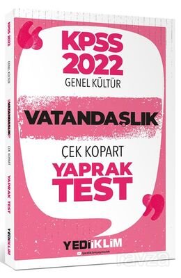 2022 KPSS Lisans Genel Kültür Vatandaşlık Çek Kopart Yaprak Test - 1