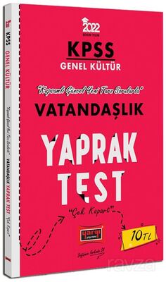 2022 KPSS Lisans Genel Kültür Vatandaşlık Yaprak Test - 1