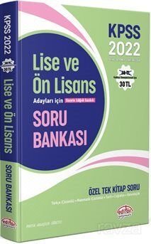 2022 KPSS Lise ve Ön Lisans Adayları İçin Özel Tek Kitap Soru Bankası - 1