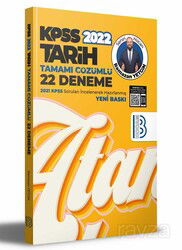 2022 KPSS Tarih Tamamı Çözümlü 22 Deneme - Benim Hocam Yayınları