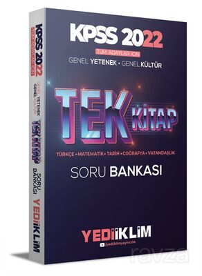 2022 KPSS Tüm Adaylar İçin Genel Yetenek Genel Kültür Tek Kitap Soru Bankası - 1