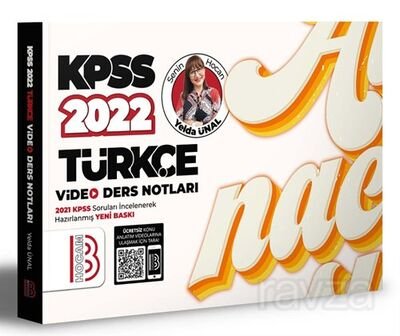 2022 KPSS Türkçe Video Ders Notları Benim - 1