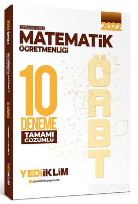 2022 ÖABT Ortaöğretim Matematik Öğretmenliği Tamamı Çözümlü 10 Deneme - 1