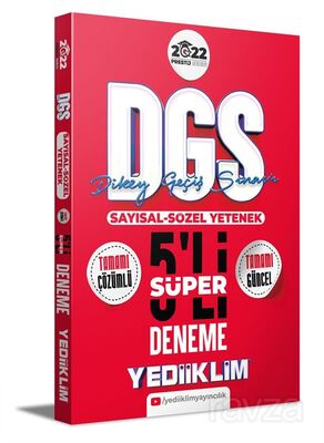 2022 Prestij Serisi DGS Tamamı Çözümlü Süper 5 Deneme - 1