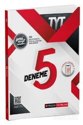 2022 TYT Tamamı Çözümlü 5 Deneme Sınavı - Pegem Akademi Yayıncılık (Sınav Kitapları)
