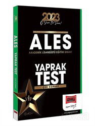 2023 ALES Çek Kopart Yaprak Test - Yargı Yayınevi (Ankara)