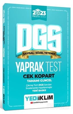 2023 DGS Çek Kopart Yaprak Test - 1