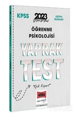 2023 KPSS Eğitim Bilimleri Öğrenme Psikolojisi Yaprak Test - 1