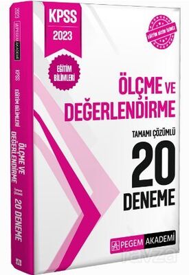 2023 KPSS Eğitim Bilimleri Ölçme ve Değerlendirme 20 Deneme - 1