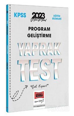 2023 KPSS Eğitim Bilimleri Program Geliştirme Yaprak Test - 1