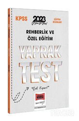 2023 KPSS Eğitim Bilimleri Rehberlik ve Özel Eğitim Yaprak Test - Yargı Yayınevi (Ankara)