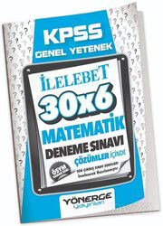 2023 KPSS Matematik İlelebet 30x6 Deneme Çözümlü - Yönerge Yayınları