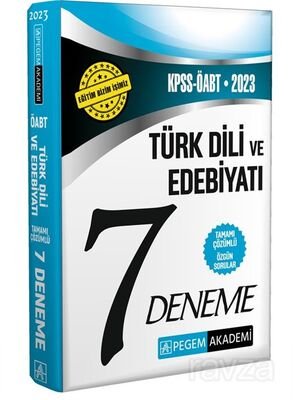 2023 KPSS ÖABT Türkdili ve Edebiyatı Öğretmenliği 7 Deneme - 1