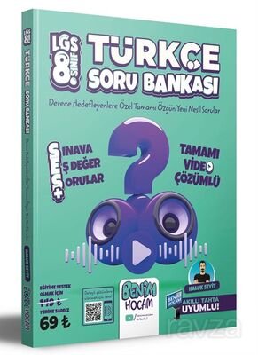 2023 LGS 8.Sınıf Türkçe SES Tamamı Video Çözümlü Soru Bankası - 1