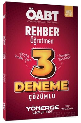 2023 ÖABT Rehber Öğretmen 3 Deneme Çözümlü - 1