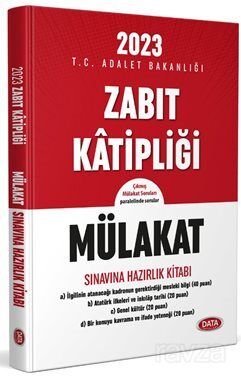 2023 Zabıt Katipliği Mülakat Sınavına Hazırlık Kitabı - 1