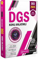 2024 DGS Konu Anlatımlı - Pegem Akademi Yayıncılık (Sınav Kitapları)