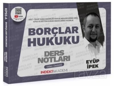 2024 KPSS A Grubu Borçlar Hukuku Video Ders Notları - 1