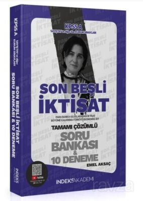 2024 KPSS A Grubu İktisat Son Beşli Soru Bankası ve 10 Deneme İndeks Akademi - 1