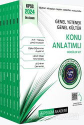 2024 KPSS Genel Yetenek Genel Kültür Önlisans Konu Anlatımlı Modüler Set (6 Kitap) - Pegem Akademi Yayıncılık (Sınav Kitapları)