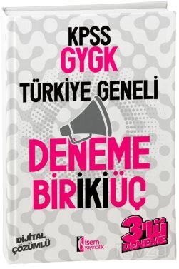 2024 KPSS Genel Yetenek Genel Kültür Türkiye Geneli Deneme 1-2-3 - 1