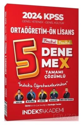 2024 KPSS Lise Ortaöğretim Ön Lisans 5 DenemeX Fasikül Çözümlü - 1