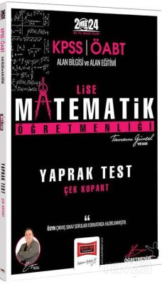 2024 KPSS ÖABT Lise Matematik Öğretmenliği Yaprak Test - 1