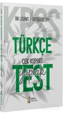 2024 KPSS Ortaöğretim Önlisans Türkçe Çek-Kopart Yaprak Test - 1