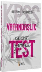 2024 KPSS Ortaöğretim Önlisans Vatandaşlık Çek Kopart Yaprak Test - İsem Kitap