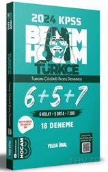 2024 KPSS Türkçe Tamamı Çözümlü 6+5+7 Deneme - Benim Hocam Yayınları