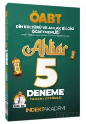 2024 ÖABT Din Kültürü ve Ahlak Bilgisi Ahbar 5 Deneme Çözümlü - İndeks Akademi Yayıncılık