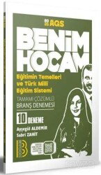 2025 AGS Eğitimin Temelleri ve Türk Milli Eğitim Sistemi Tamamı Çözümlü 10 Branş Deneme - Benim Hocam Yayınları