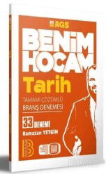2025 AGS Tarih Tamamı Çözümlü 33 Branş Deneme Benim Hocam Yayınları - Benim Hocam Yayınları