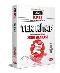 2025 KPSS Genel Yetenek - Genel Kültür Tek Kitap Soru Bankası - Karekod Çözümlü - Data Yayınları