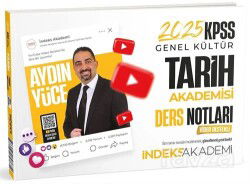2025 KPSS Tarih Akademisi Video Ders Notları - İndeks Akademi Yayıncılık