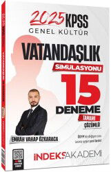 2025 KPSS Vatandaşlık Simülasyonu 15 Deneme Çözümlü - İndeks Akademi Yayıncılık