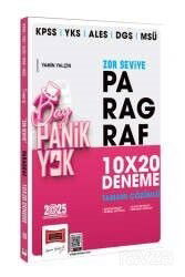 2025 KPSS YKS ALES DGS MSÜ Tamamı Çözümlü Panik Yok Zor Seviye Paragraf 10x20 Deneme - Yargı Yayınevi (Ankara)