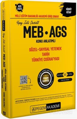 2025 MEB-AGS Konu Anlatımlı Sözel Sayısal Yetenek Tarih Türkiye Coğrafyası - 1