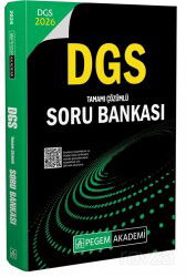 2026 DGS Tamamı Çözümlü Soru Bankası - Pegem Akademi Yayıncılık (Sınav Kitapları)