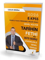 2026 E-KPSS Genel Kültür Tarihin Fethi 3575 Soru Çözümlerle Genel Tekrar - Pelikan Tıp Teknik Yayınları