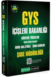 2026 GYS İçişleri Bakanlığı Görevde Yükselme Sınavlarına Hazırlık Konu Anlatımlı Soru Bankası Şube M - Pegem Akademi Yayıncılık (Sınav Kitapları)
