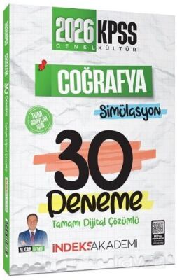 2026 KPSS Coğrafya Simülasyon 30 Deneme Çözümlü - İndeks Akademi Yayıncılık