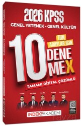 2026 KPSS Genel Yetenek Genel Kültür 10 DenemeX Çözümlü - İndeks Akademi Yayıncılık