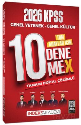 2026 KPSS Genel Yetenek Genel Kültür 10 DenemeX Çözümlü - İndeks Akademi Yayıncılık